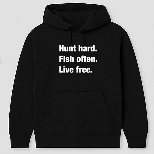 Hunt Fish Live Hoodie