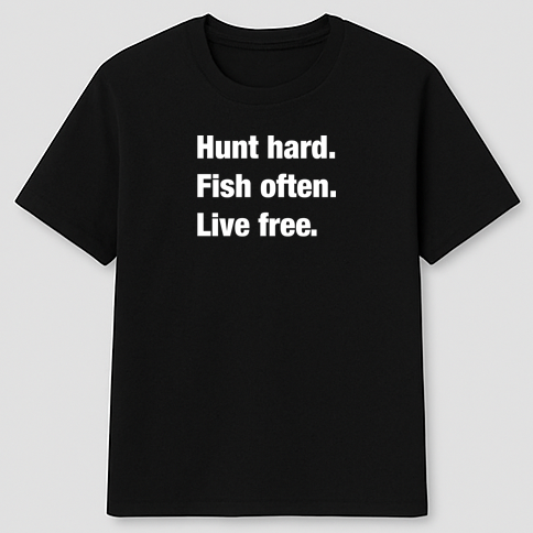 Hunt Fish Live Tee